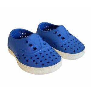 Native Jefferson Toddler Rubber Shoes Size C4 4C Navy Blue White
